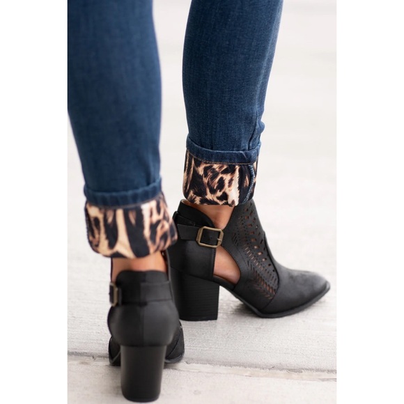 KanCan MidRise Leopard Patch Skinny Jeans 15 31 (12) Preowned - Picture 9 of 16